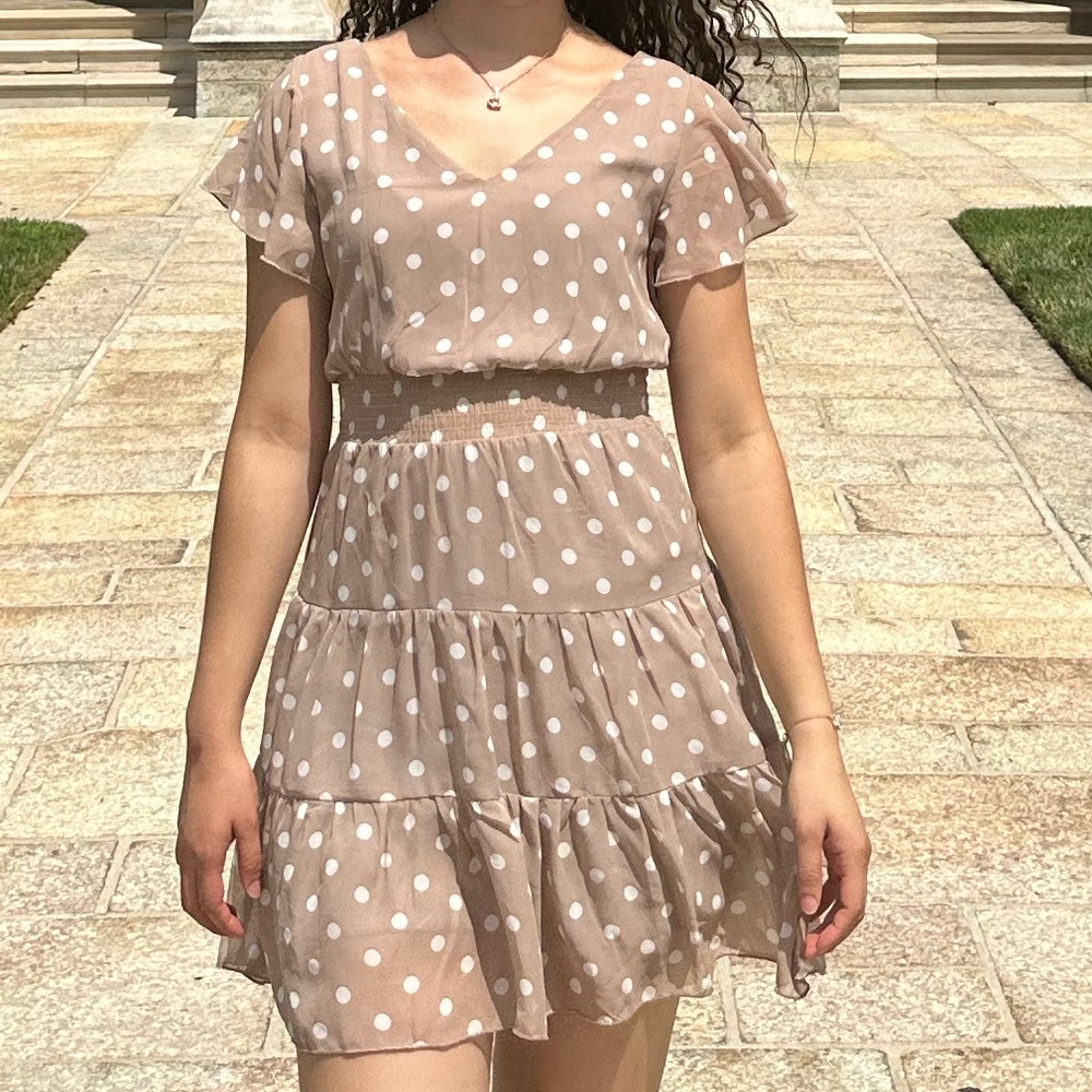 Emerald Sundae Dot Dress